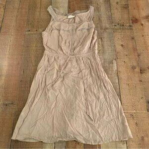 Converse One Star womens size small cream midi dress top with lace accents